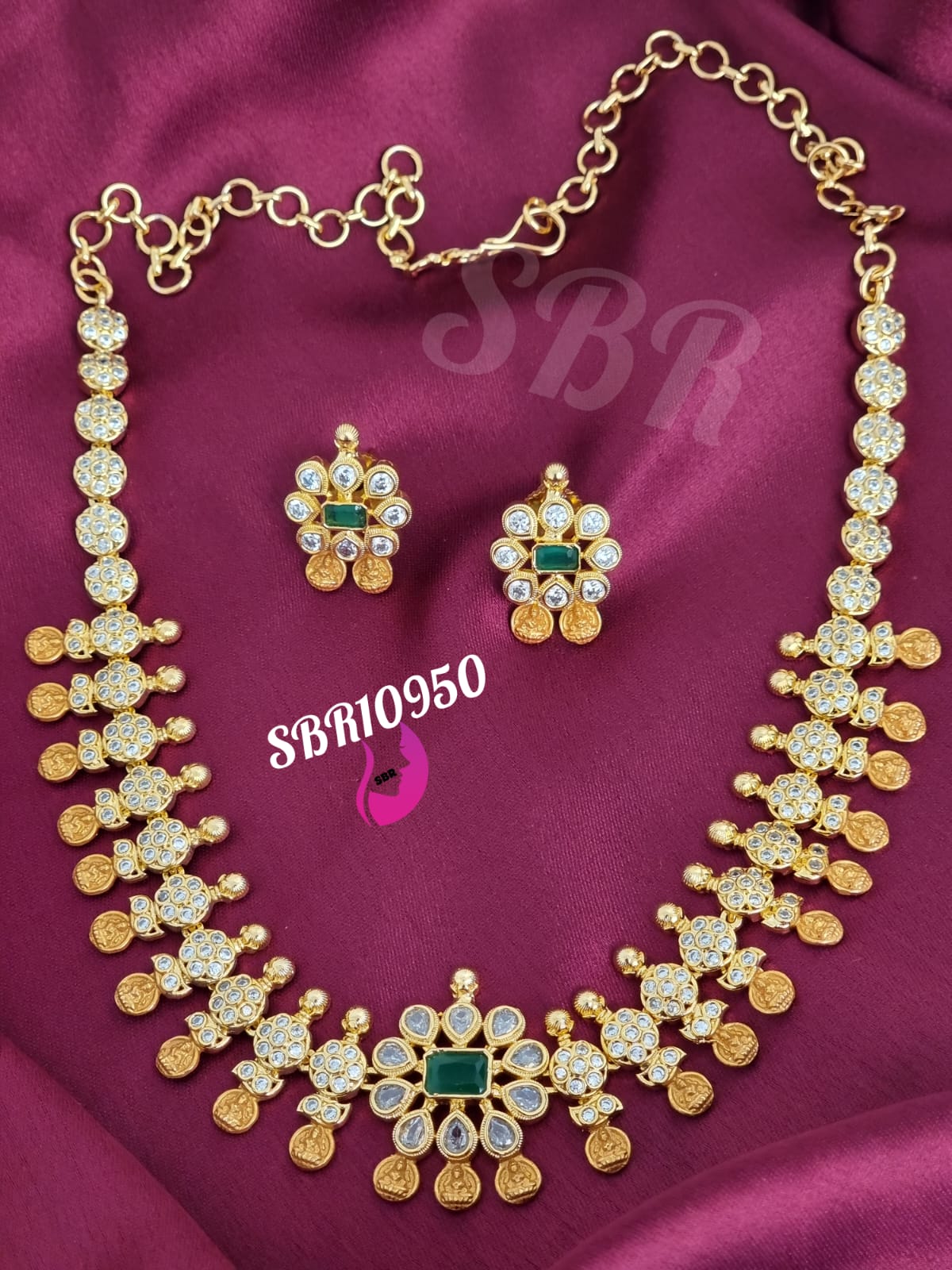 One Gram Gold CZ Necklace Jewellery