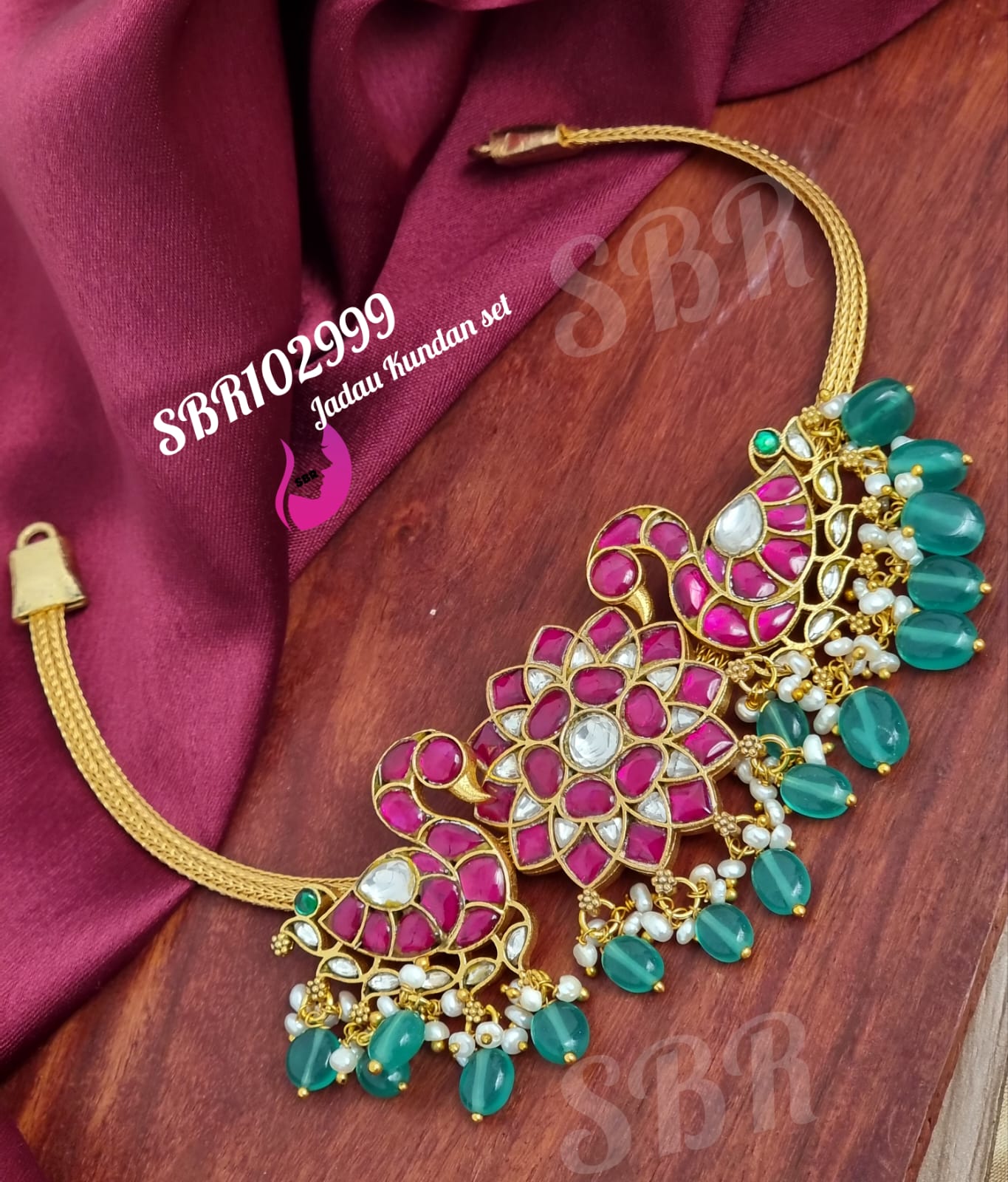 One Gram Gold Jaadu Kundan Set Jewellery