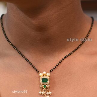 Gram Gold Black Beads Necklace Jewellery