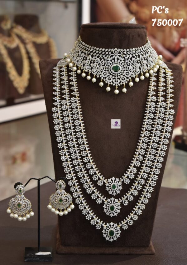 CZ Bridal Combo Jewellery Set
