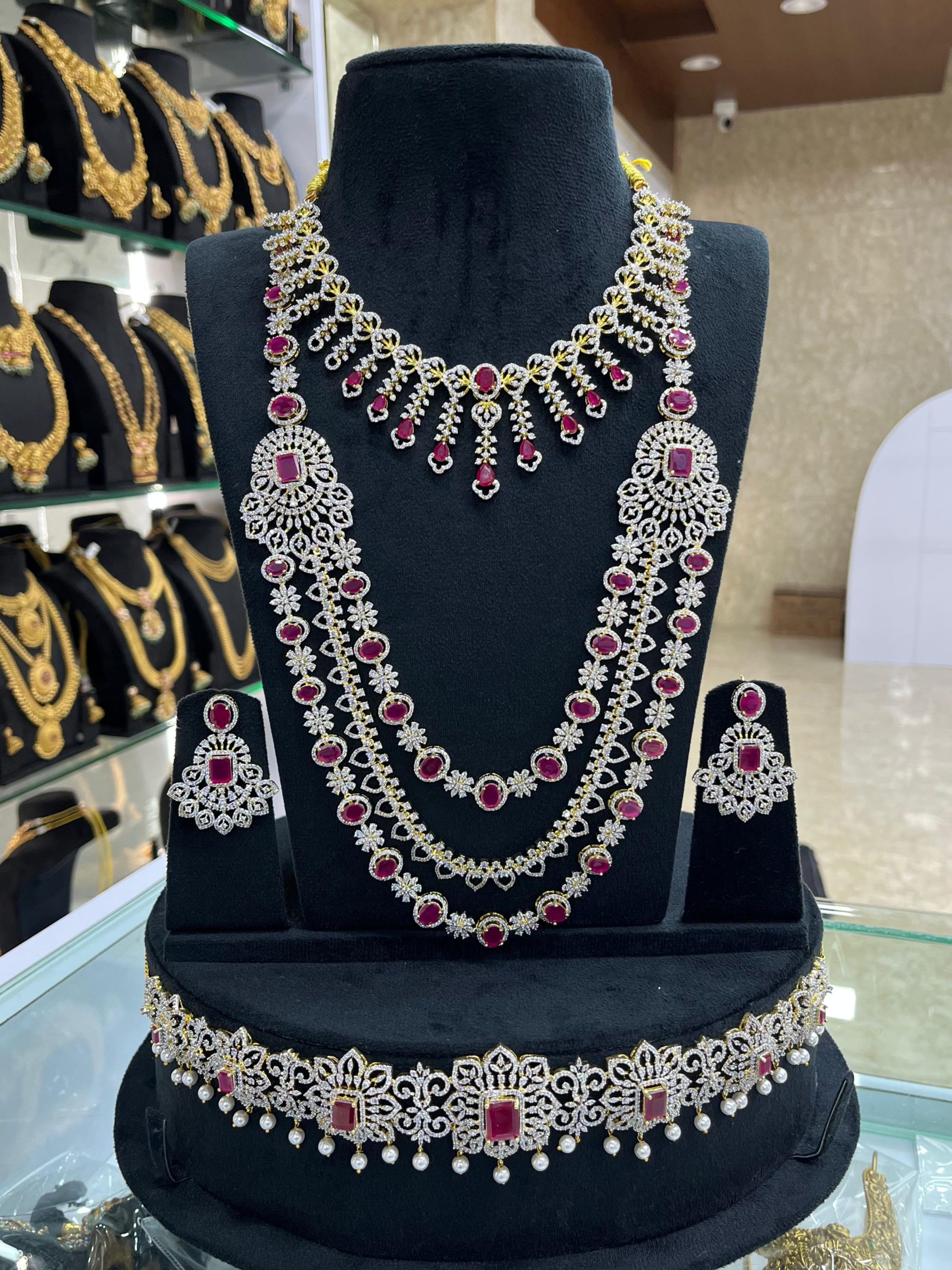 Bridal Jewellery Sets In CZ Diamonds - Image 5