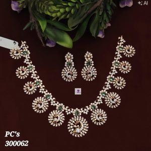 Green CZ Diamond Bottu Mala
