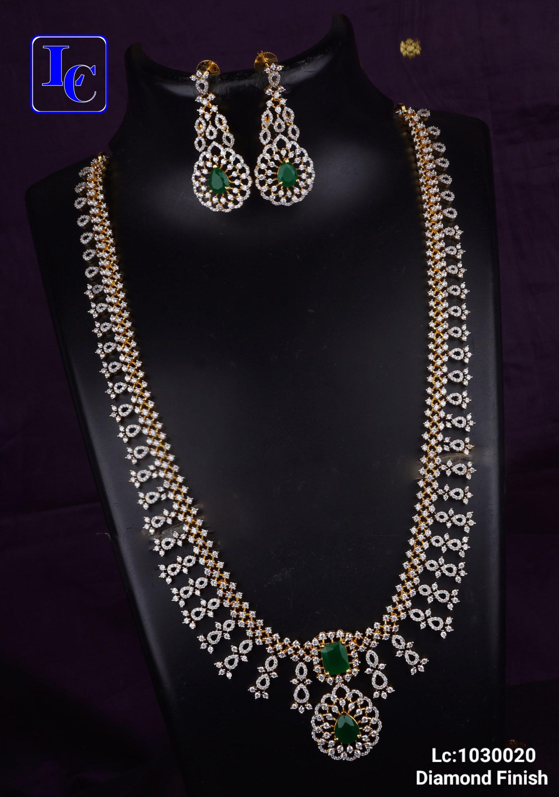 Simple CZ Haram Urvaa One Gram Gold Simple CZ Haram Jewellery