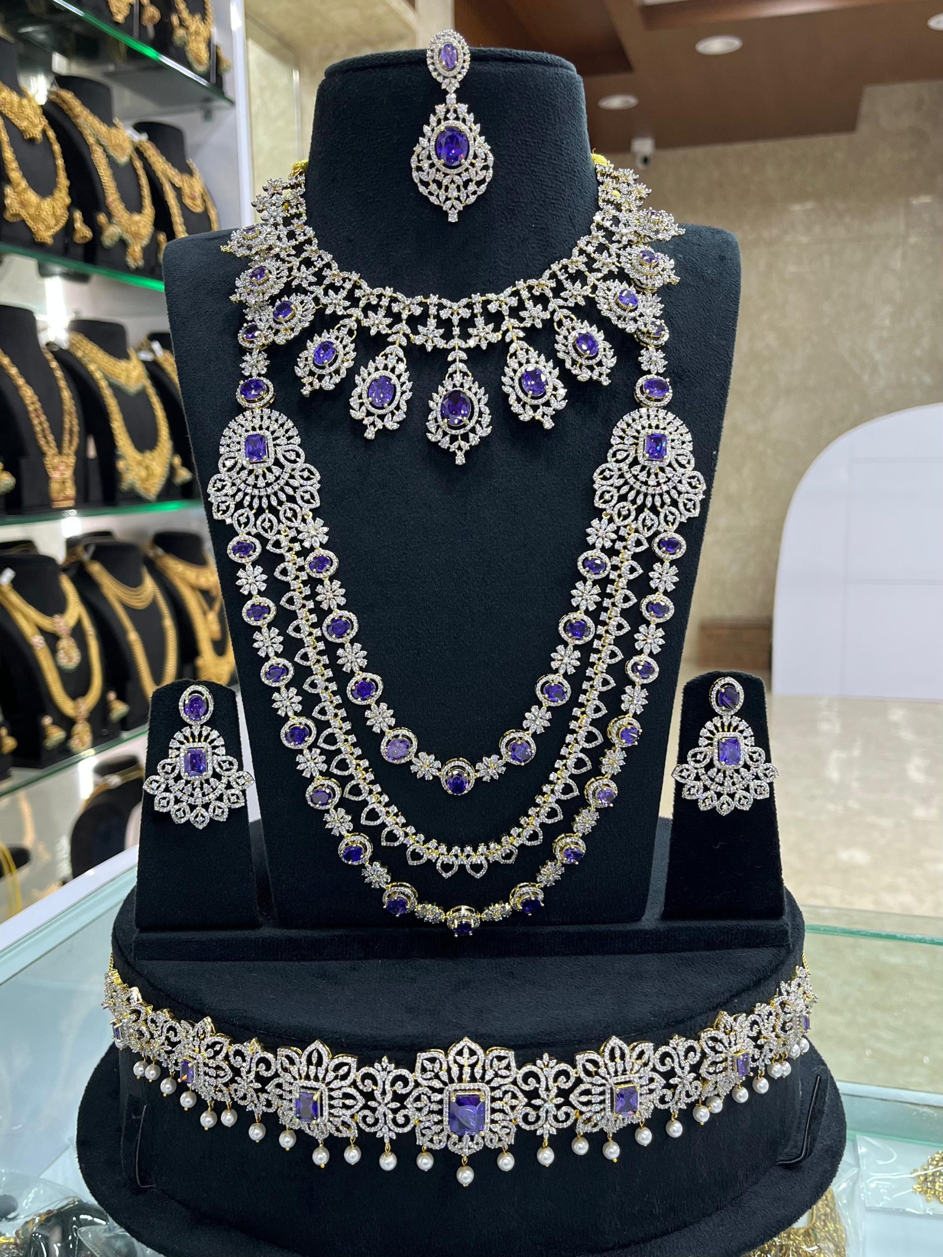 Bridal Jewellery Sets In CZ Diamonds - Image 2