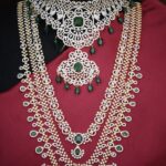 Bridal Jewelry Set with Green Beads