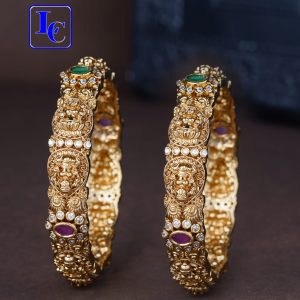 Kempu Stone Bangles For Women