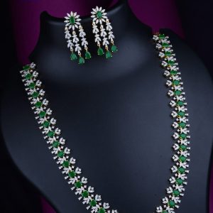 CZ Stone Haram With Earrings