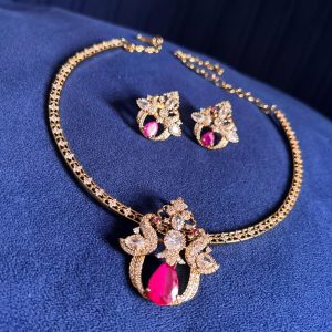 Diamond Kante Necklace Set