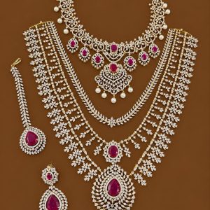 CZ Diamond Bridal Jewellery Sets Online