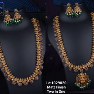 Kemp Bridal Long Haram With Detachable Pendant