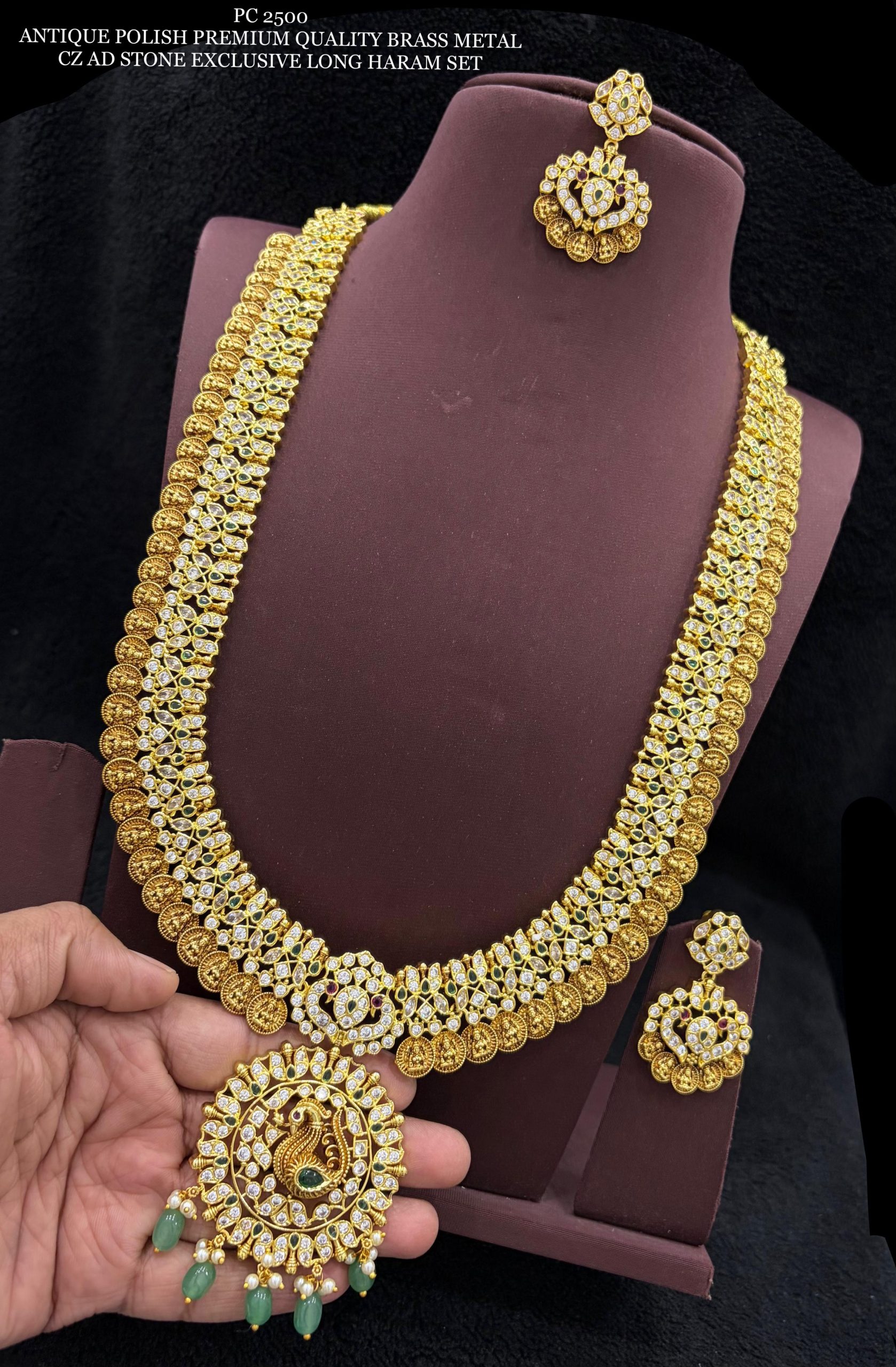 CZ Stone Green Long Haram - Image 2