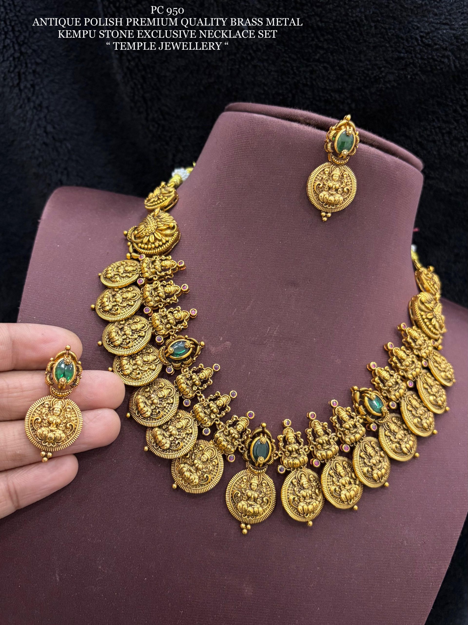 Kasu Haram With Earrings - Image 2