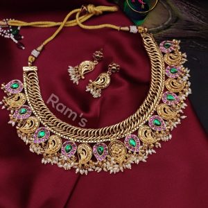 Jilebi Necklace With Earrings