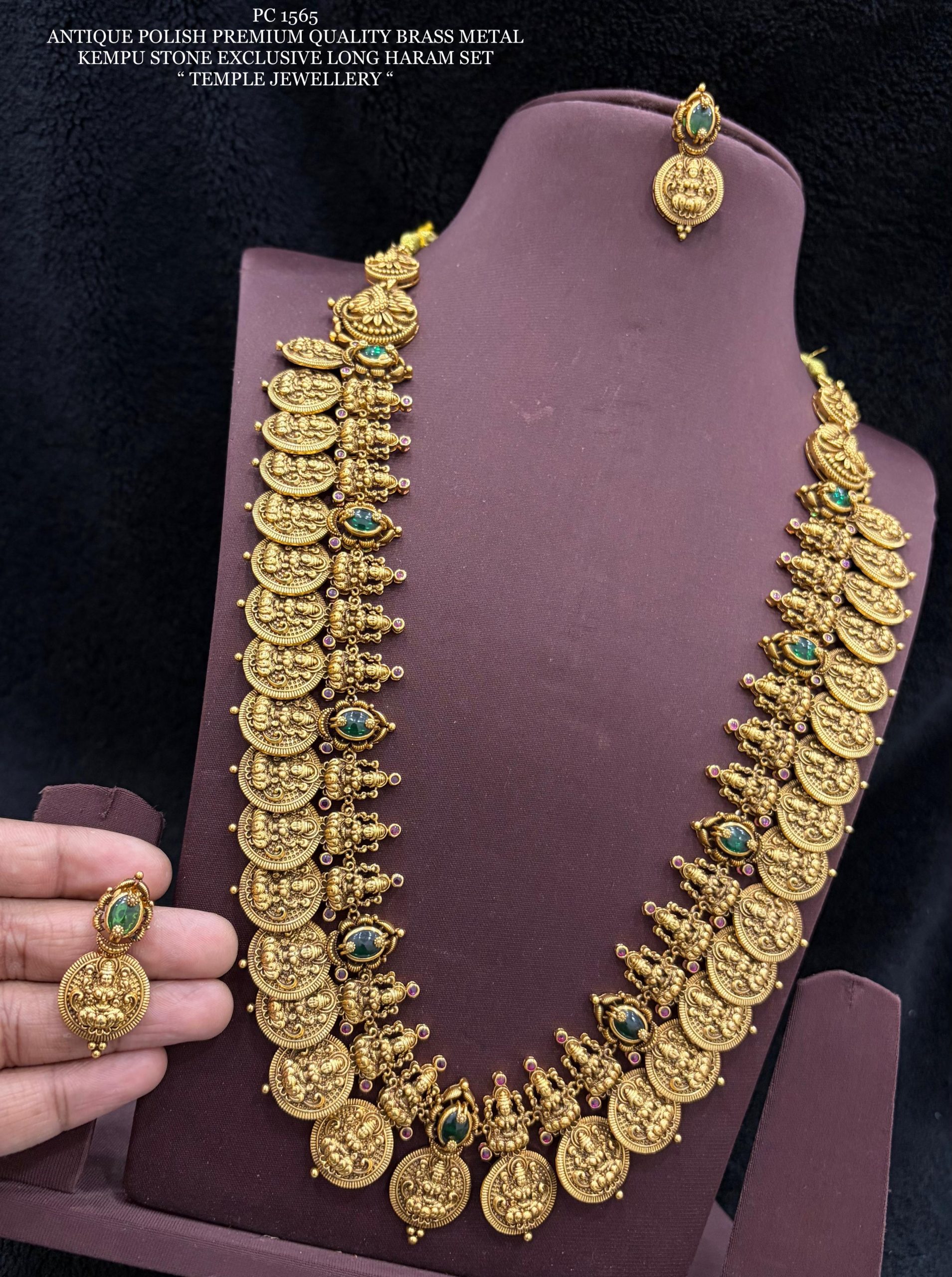 Kasu Haram With Earrings