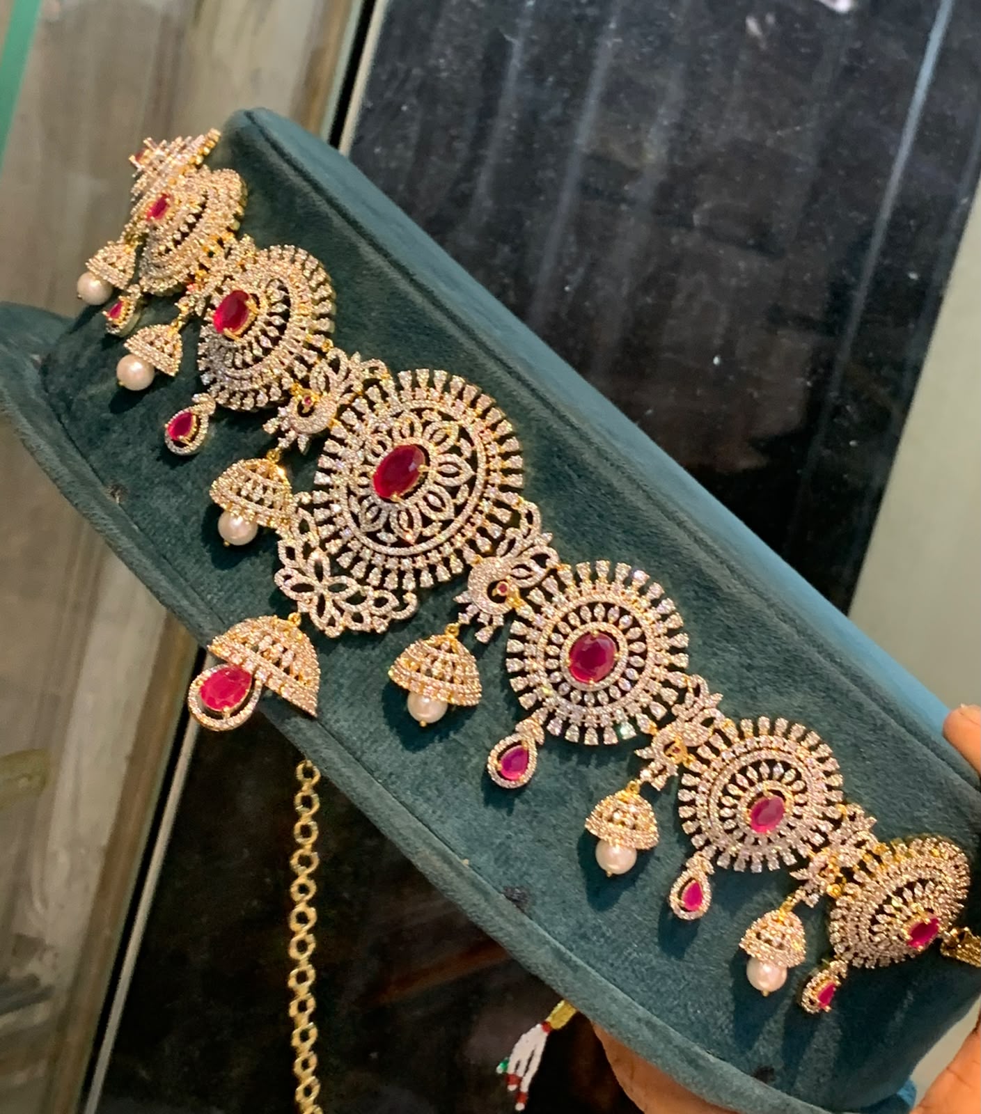 CZ Stone Bridal Hip Chain