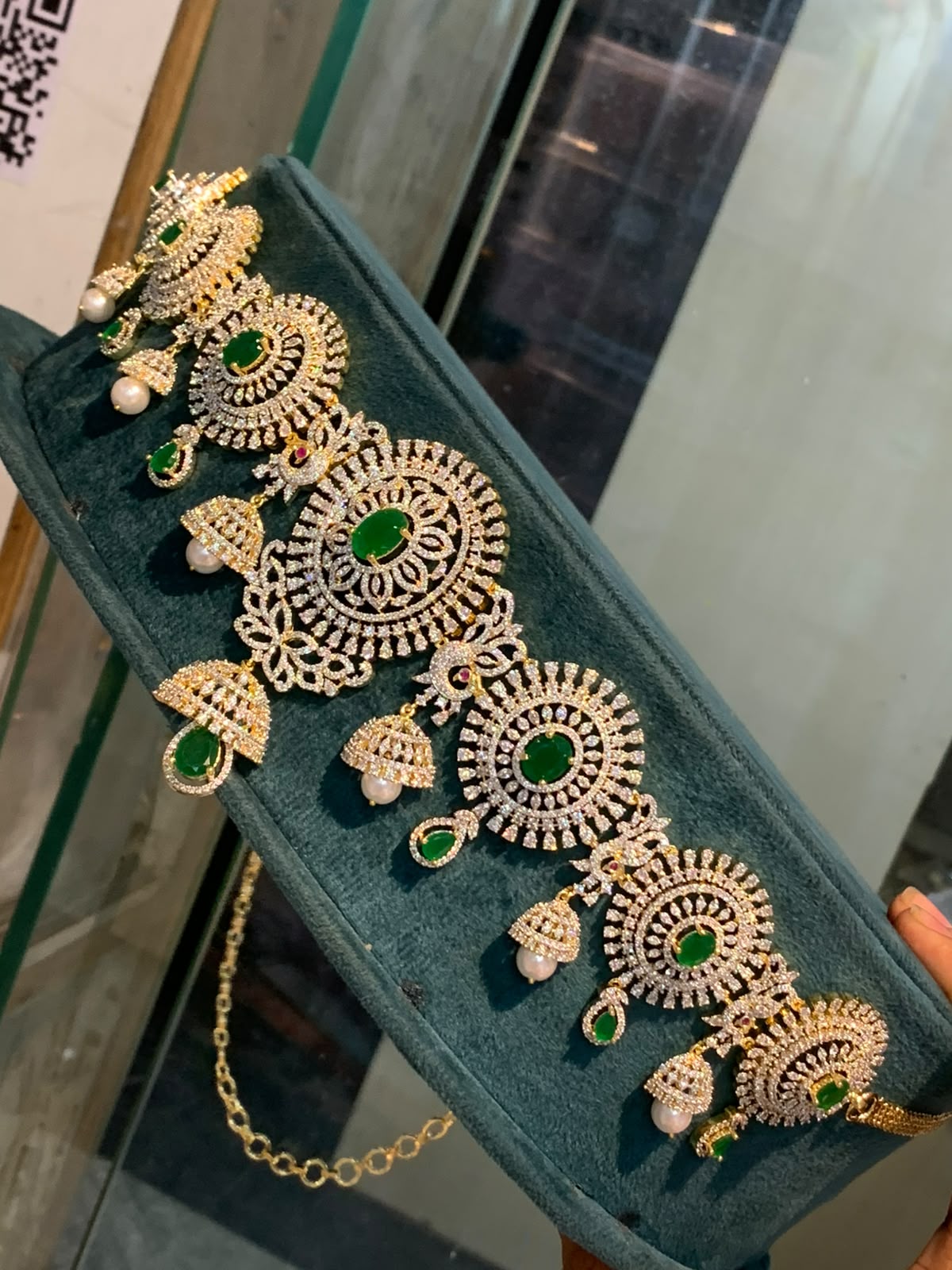 CZ Stone Bridal Hip Chain - Image 3