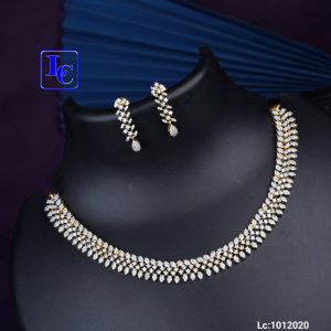 Simple CZ Stone Jewellery Set