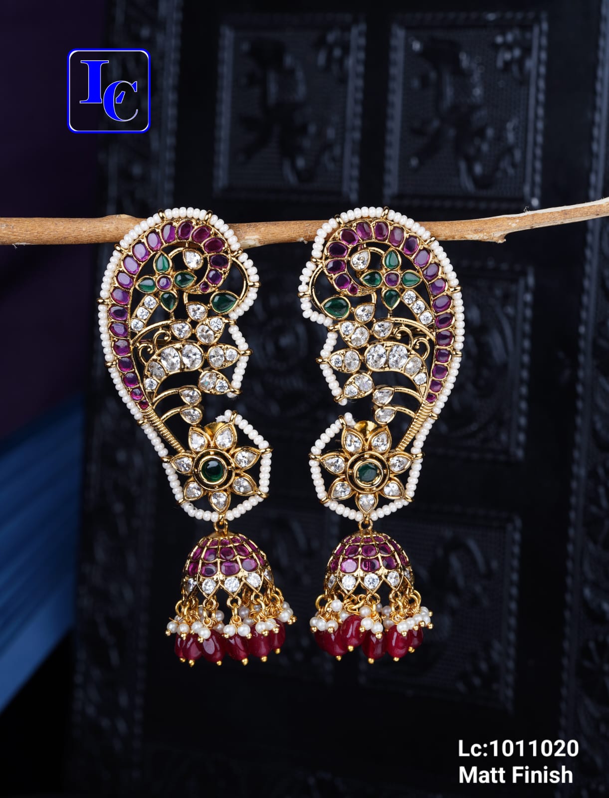 Kundan Ear Cuffs - Image 2