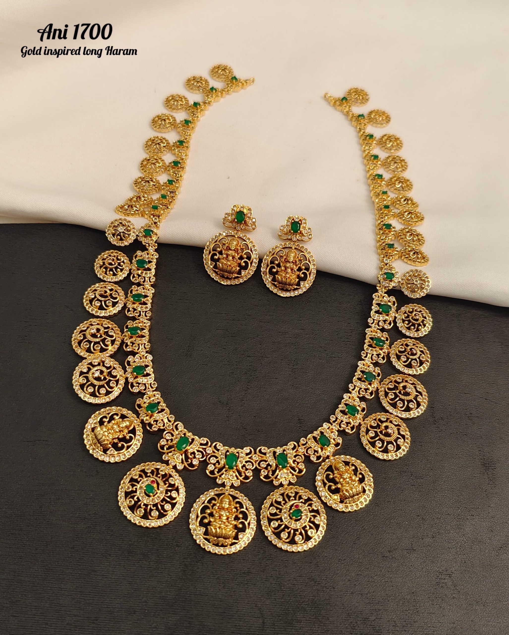 Traditional Bottu Mala With Earrings