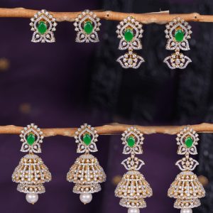CZ Jhumkas 4 In 1