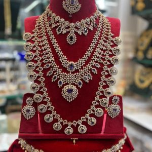 CZ Diamond Bridal Jewellery Sets