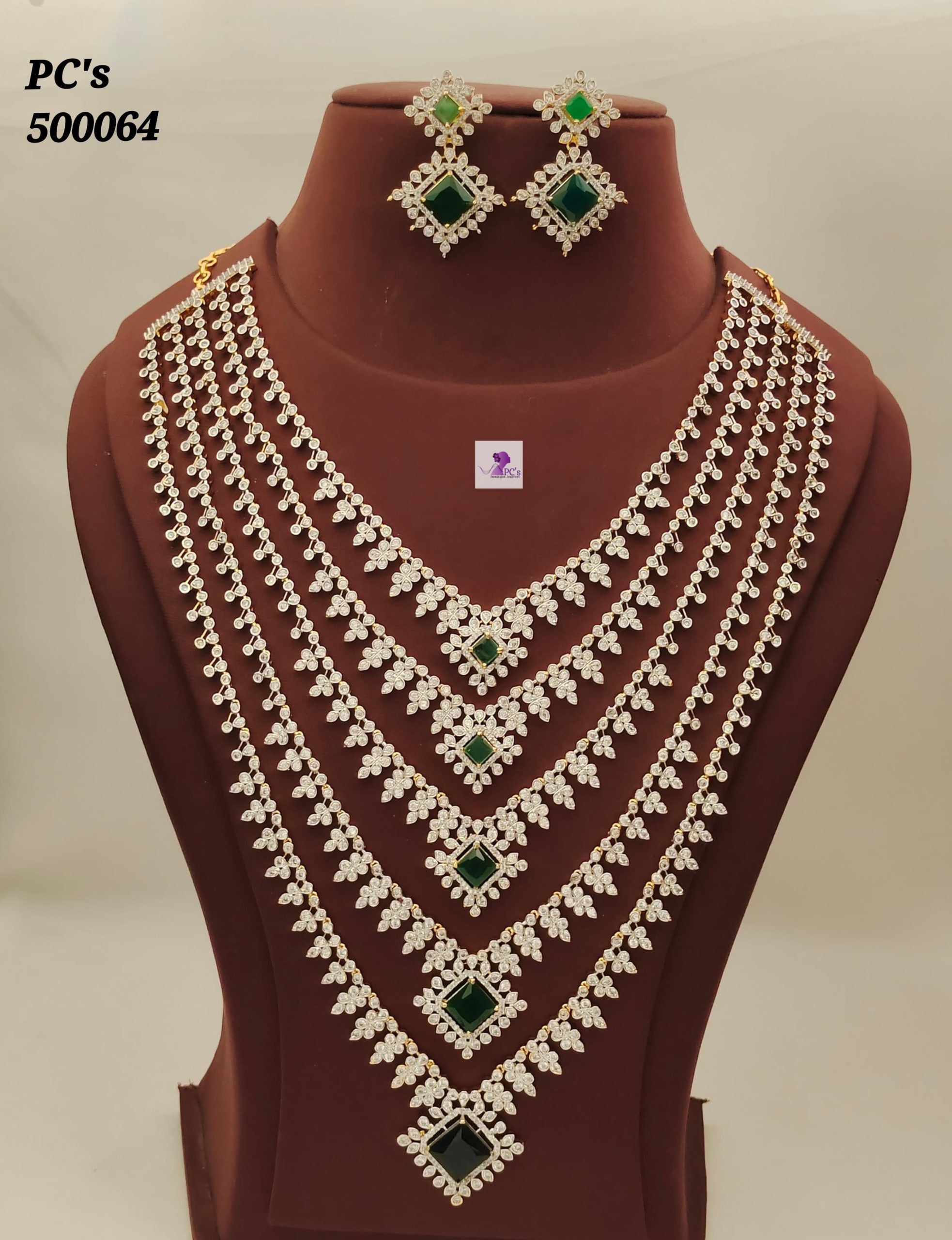 CZ Bridal Layered Haram