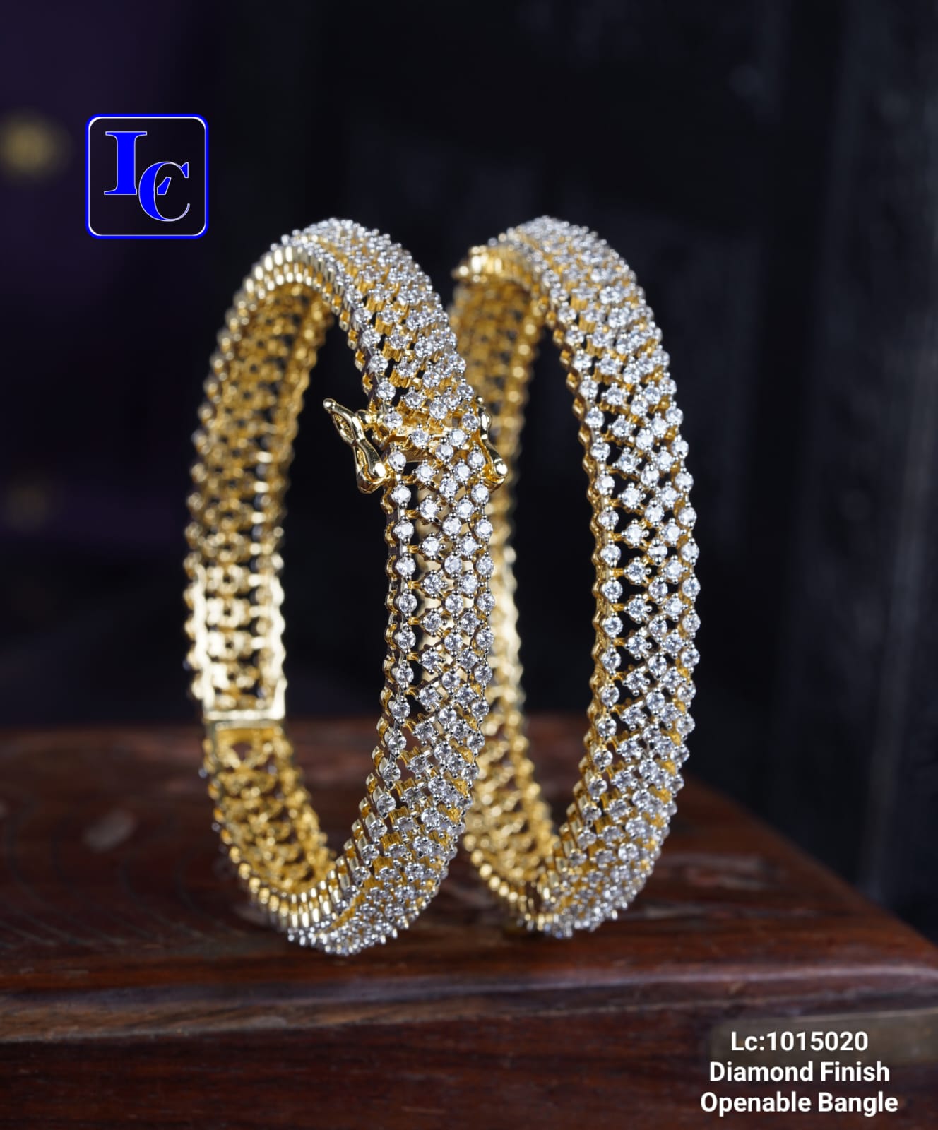 Simple Diamond Bangles Set - Image 4