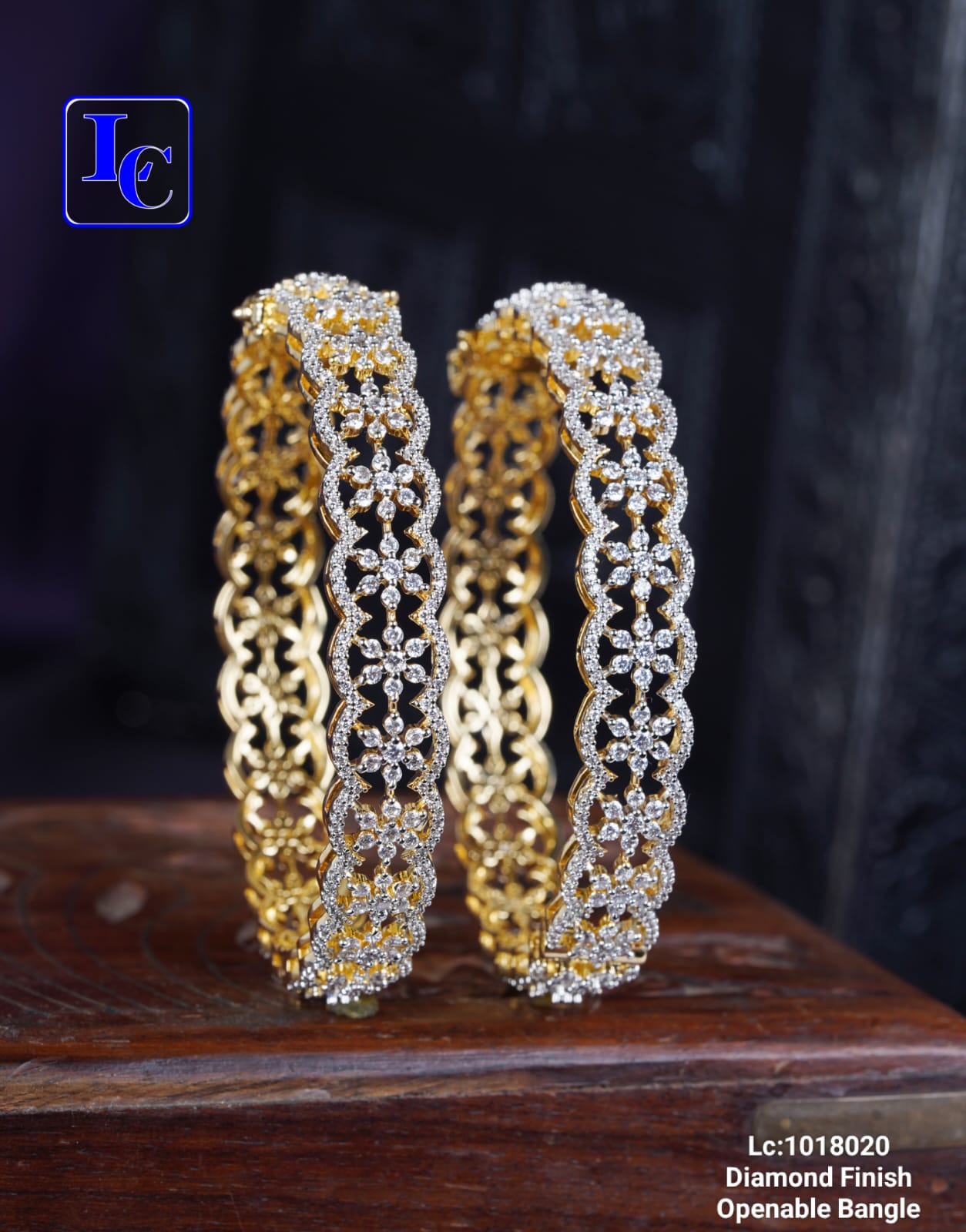 Simple Diamond Bangles Set - Image 3