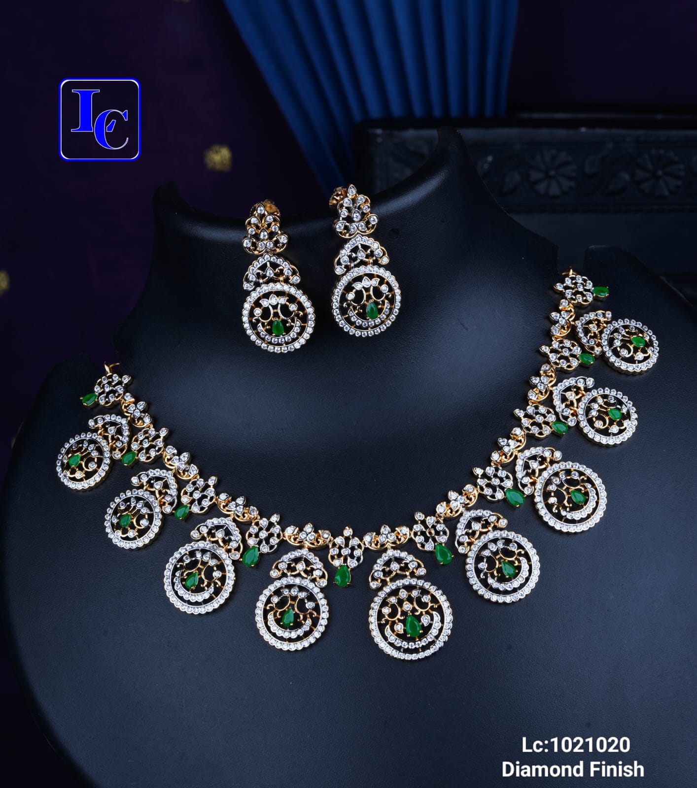Simple Ruby Necklace Set - Image 2