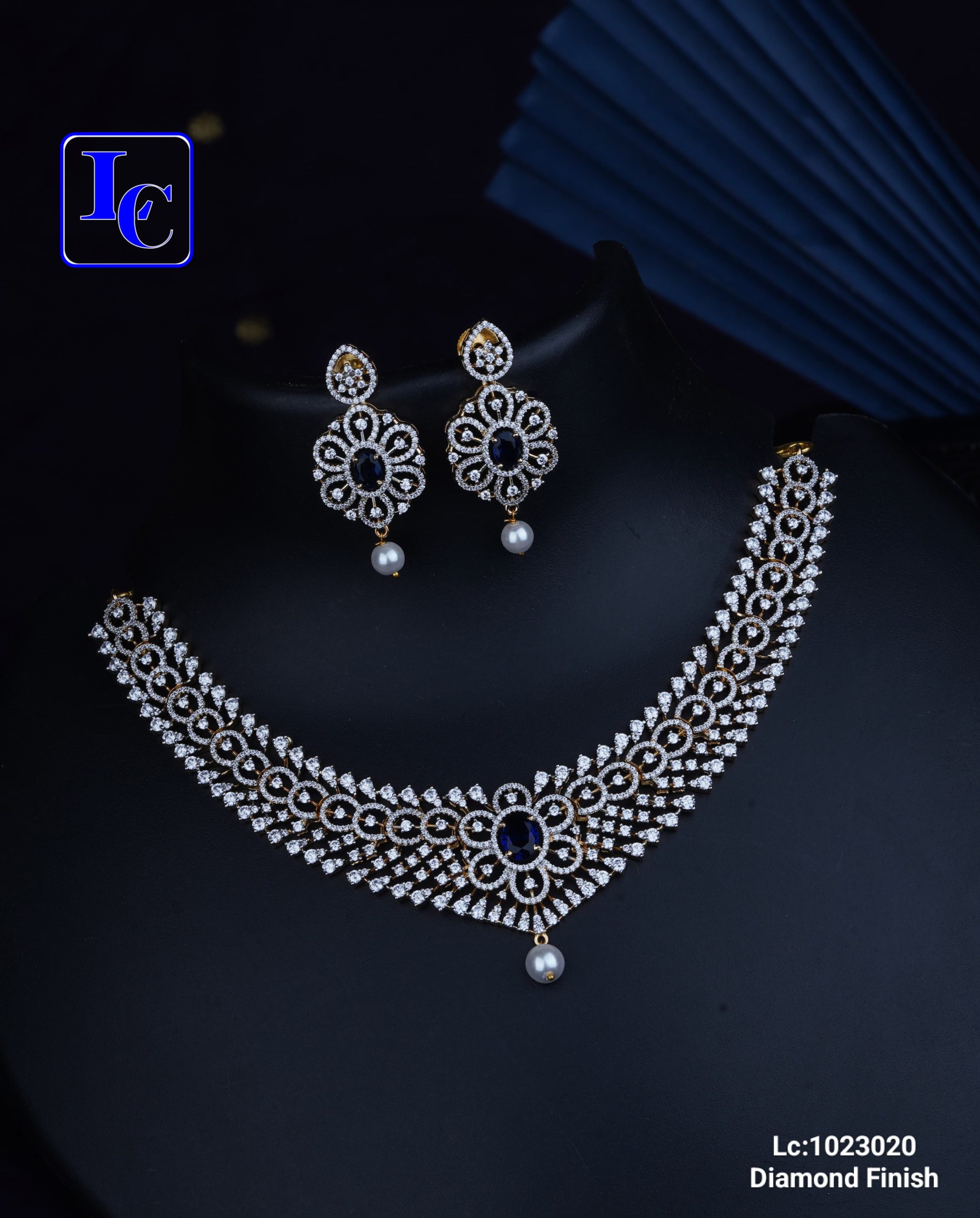 CZ Stone Bridal Choker - Image 2