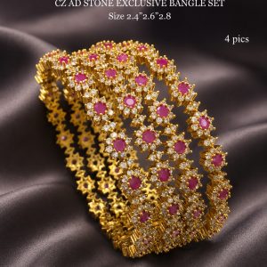 Cz Stone Bridal Bangles
