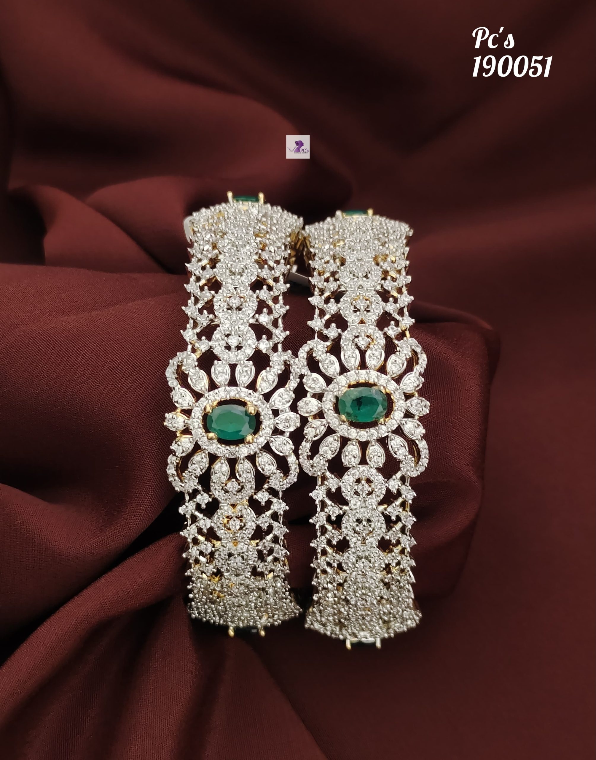 CZed Stone Bangles