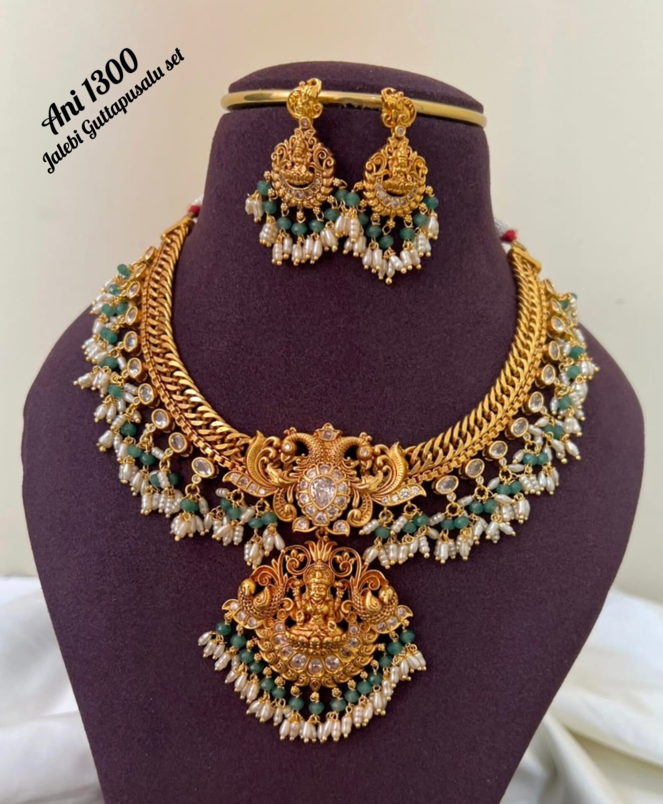 Jalebi Necklace In Guttapusalu - Image 2