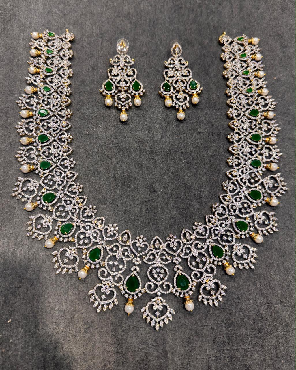 Diamond Long Haram With Earrings